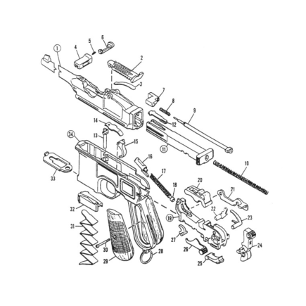 Mauser C96 Exploded View
