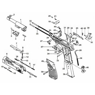 Walther P38 exploded view